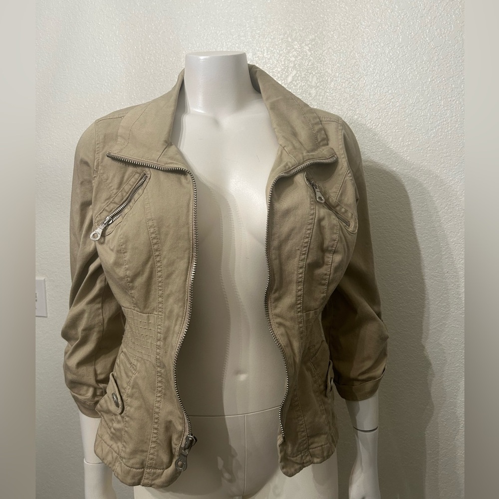DKNY Women's Utility Jacket in Tan